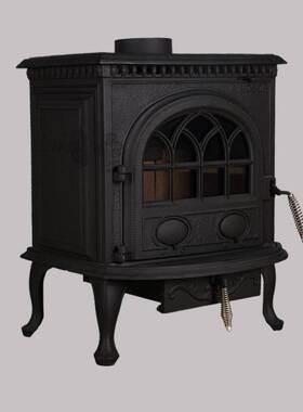 纽波特FS202内销铸铁真火燃木欧式壁炉别墅自建房家用取暖器烧柴