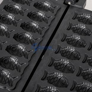 款热卖双排14孔迷新你鲷鱼饼烧可机专业华夫小550吃机迷你爱鲷鱼