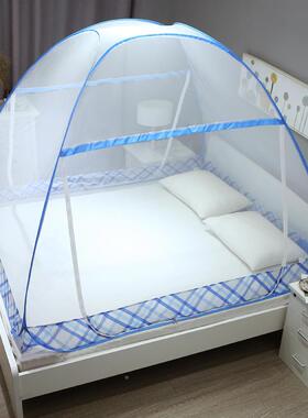 安免装双门可折叠蒙古LXV包蚊帐1.8m床双人家用加密1宿.2米学开生