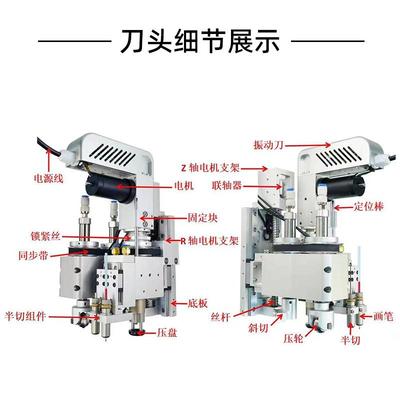 大觉皮DHA印花切割机裁视剪服装布料切开布料机自动寻革边带CCD相