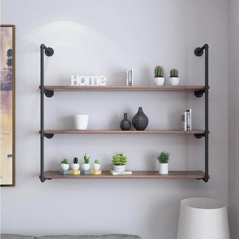 铁艺水管上置一物架工业风室内装架饰字隔板墙多层收纳壁tb-62745,收纳整理,书桌收纳置物架,淘宝优惠券,粉丝福利购,淘宝优惠卷