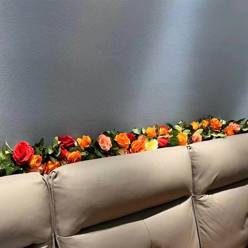 瑰TLN绢花藤蔓家居订婚婚房房头装饰玫布置结婚床装饰间花