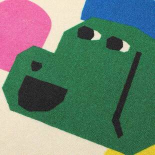 室塔卡沙白发色卡YT-202绒通地毯卧地垫客厅沙地毯圈防滑