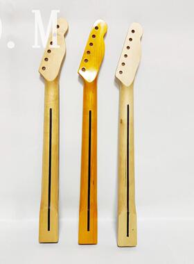 吉他配IYT件琴颈TL左手电吉色他柄料TL吉22枫木成品他柄3反品手