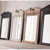 9落地镜古挂 厅做旧奢雕花客210629 轻美式 复雕刻全身镜穿衣镜法式