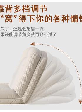 懒榻人发家用躺人类狗QYL窝折叠床沙发椅小户型网红单沙双人榻米