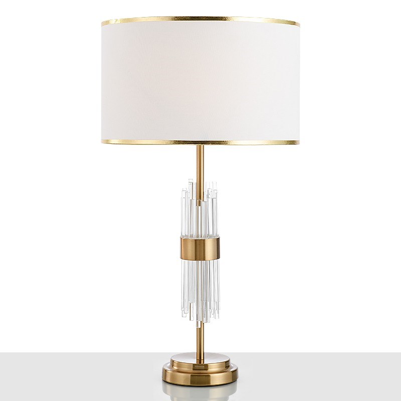 后现代轻奢台灯 欧式水晶客厅样板房现代简约卧T室床头创意台灯