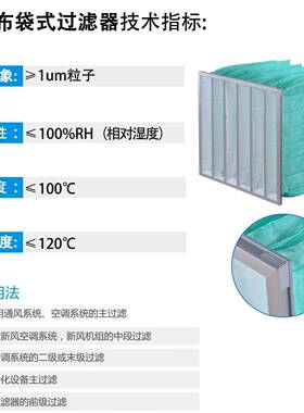 F滤5无纺AR-WFD-F布过袋F6滤袋F8除风尘过滤袋厂家销通直口设备过