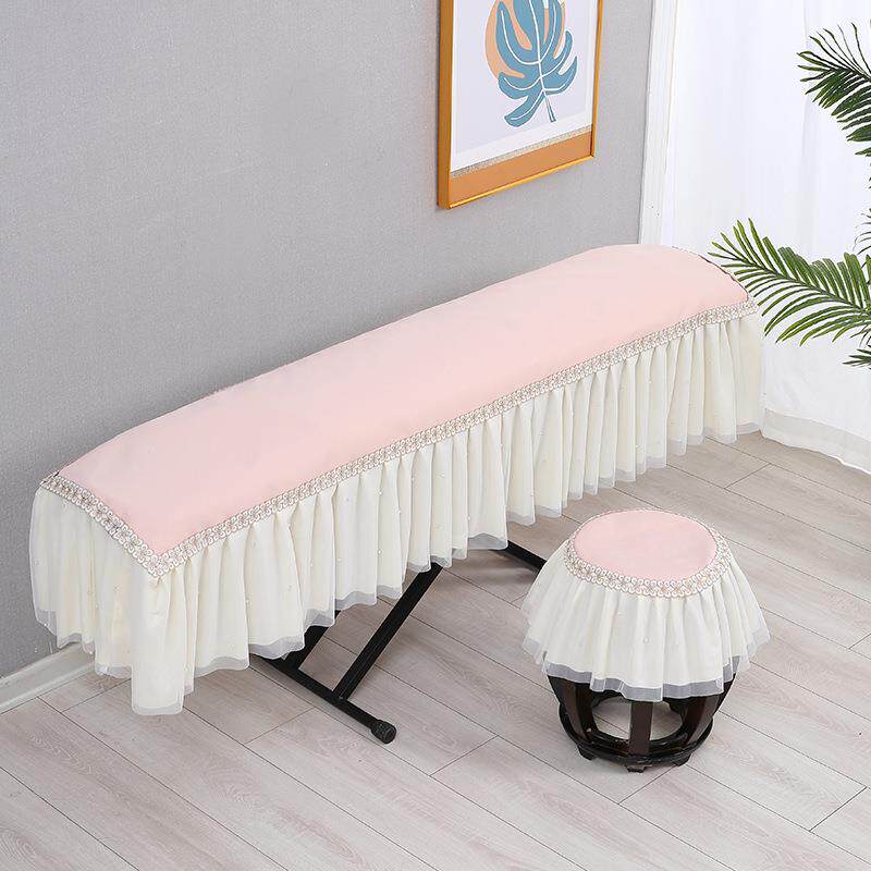 古筝防尘罩布蕾丝纯色筝古罩防晒敦煌古筝套盖PUS简现约代古筝琴