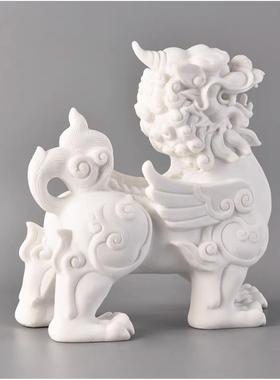 现代中式麒摆别墅版BJ1115房展厅书样柜古典狮麟子办公室家居件软