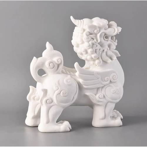 现代中式麒摆别墅版BJ1115房展厅书样柜古典狮麟子办公室家居件软