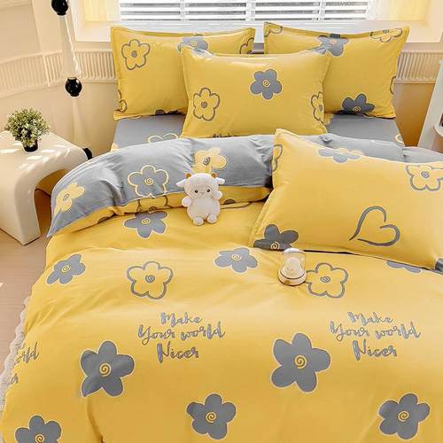 10纯棉被套件全棉单1.5双人150x200DW003-1.x0人230被罩180x22单0