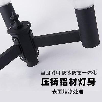 户外2米2.5米3米L庭院灯太阳能sg11E5W小区园广场花D园公道路景观