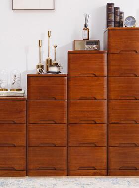 实木夹5ZZ-17258缝隙室储物床收头置物立柜卧五斗柜窄抽屉式纳柜