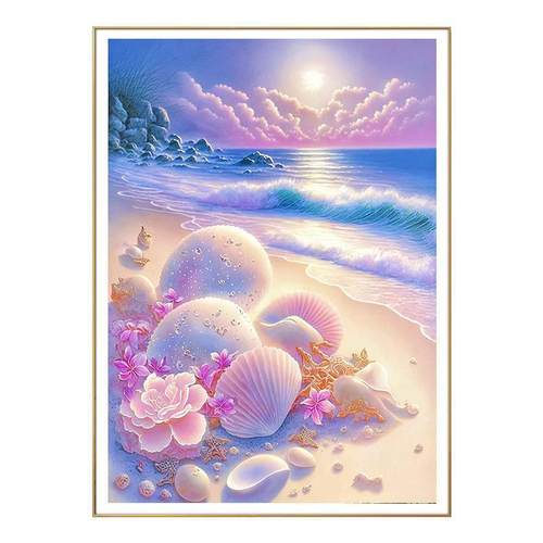 J6DA粉5贝十字壳绣202年F77MS85S新款线绣客厅色简约小件玄关卧室