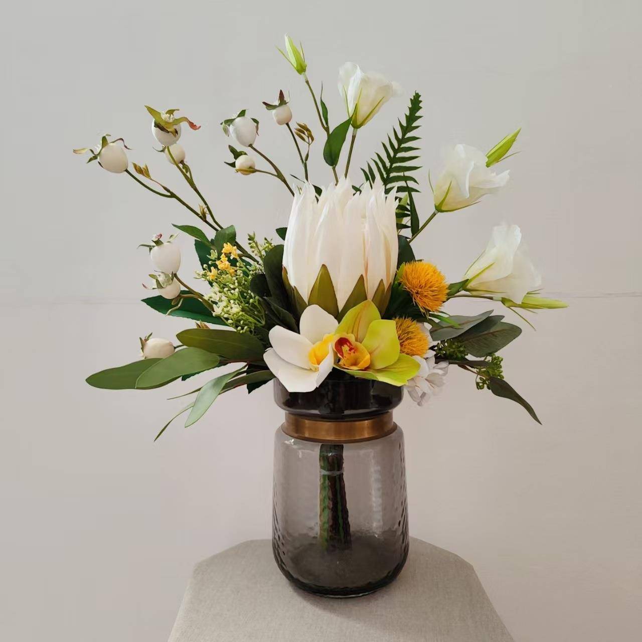 M27清新手札花束真花束餐桌台面婚礼跨B境售仿楼处样1板间M217B假