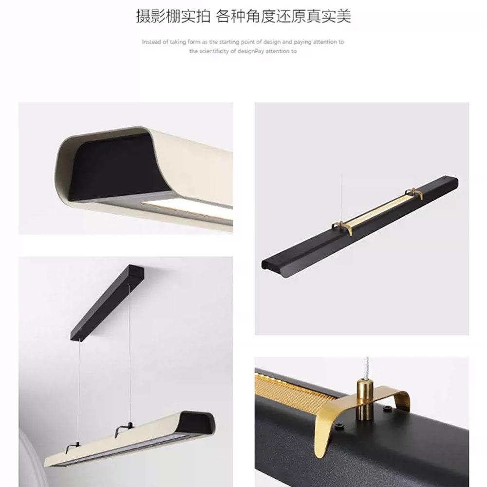 全谱护眼灯餐厅吊灯轻光奢高端餐桌长条室162办公灯具设计师茶室