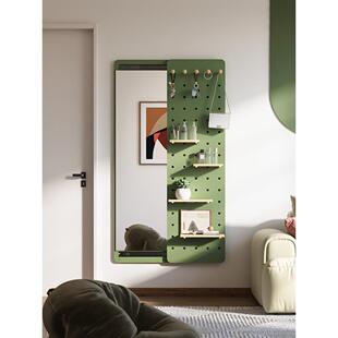 全身镜洞洞板镜隐身穿形衣镜隐藏全镜子BWW壁挂推拉洞洞全身衣帽