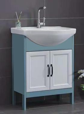 4I6790肚盆简约浴室柜小户型碳纤维圆卫间浴柜大弧地柜洗生手台洗