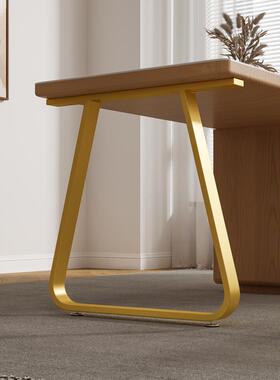 5V铁艺弧形桌腿支架梳妆书桌LCZ餐脚橱底柜支撑座岛台台桌架吧桌