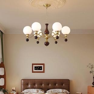 客326具厅灯卧美式中古风餐厅大厅主灯法式复古南洋魔风室豆中山