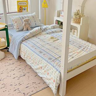 小清新水亲肤超柔洗棉床四件套磨毛床单被套套F8S5J6M学生宿舍三