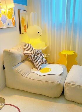 懒人袋小沙发豆闲榻榻米DNX单人休靠椅卧室沙发躺椅网红地上沙发