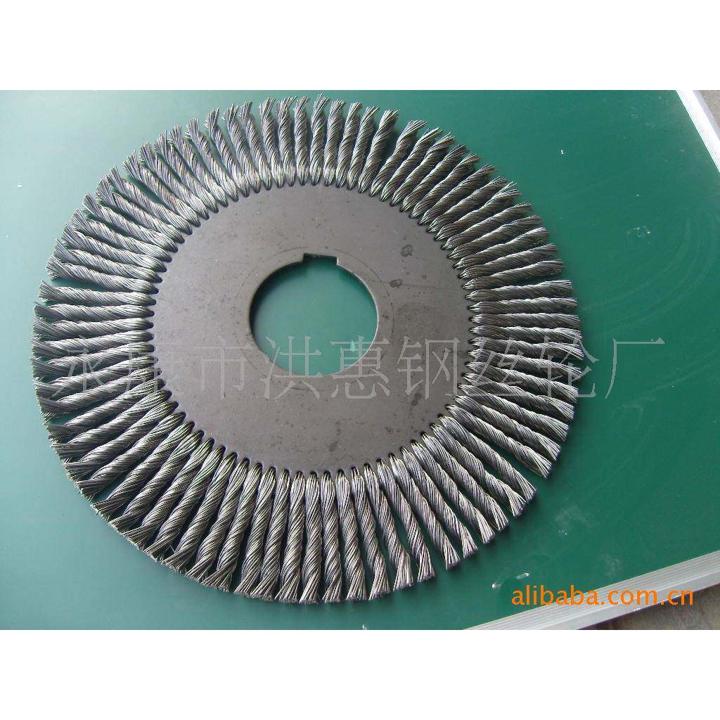 扭丝轮刷钢丝轮剥刷机轮刷电50MM*0.工具刷砂轮壳机钢丝动刷