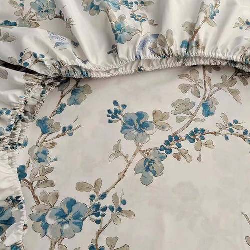 86F7TH5THTM.0春秋60支纯贡缎床罩棉1.2m15m1.8米床笠单件保护套