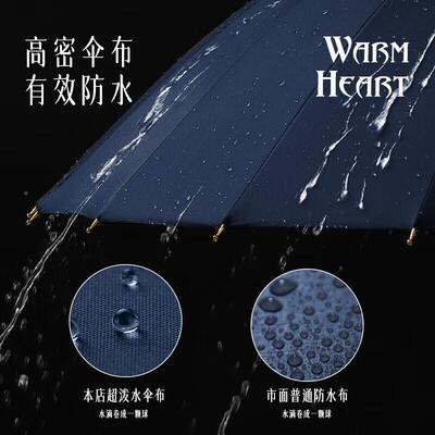 美（MAYDU度人）2704K半自雨伞直杆大防风长柄伞双抗风动伞M800