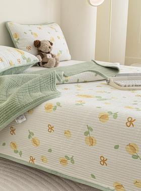 秋冬新一面棉一款面绒绗盖缝棉砂洗床盖学生宿舍垫褥榻榻米炕MX20