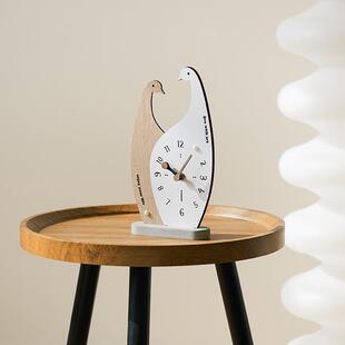WOZOOM创意TYOS843摆台式厅钟表玄关客座钟饰摆件桌面电视柜饰装