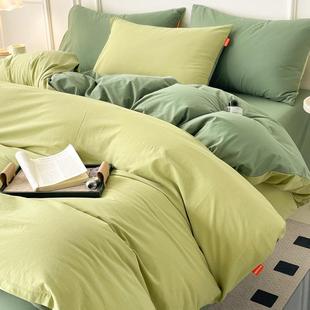 夏季 A类全棉水洗被套单件15床0x200x舍230单纯棉棉EX202401宿单人