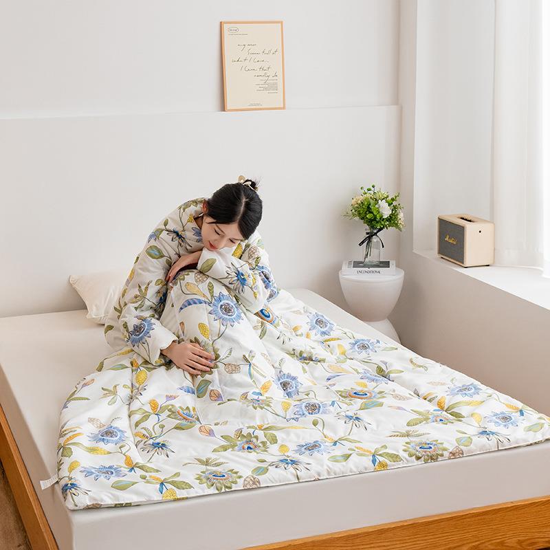 多功能人抱枕被冬天加懒厚可穿式用带袖子保暖午睡车载UQP204两2