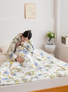 多功能人抱枕被冬天加懒厚可穿式用带袖子保暖午睡车载UQP204两2