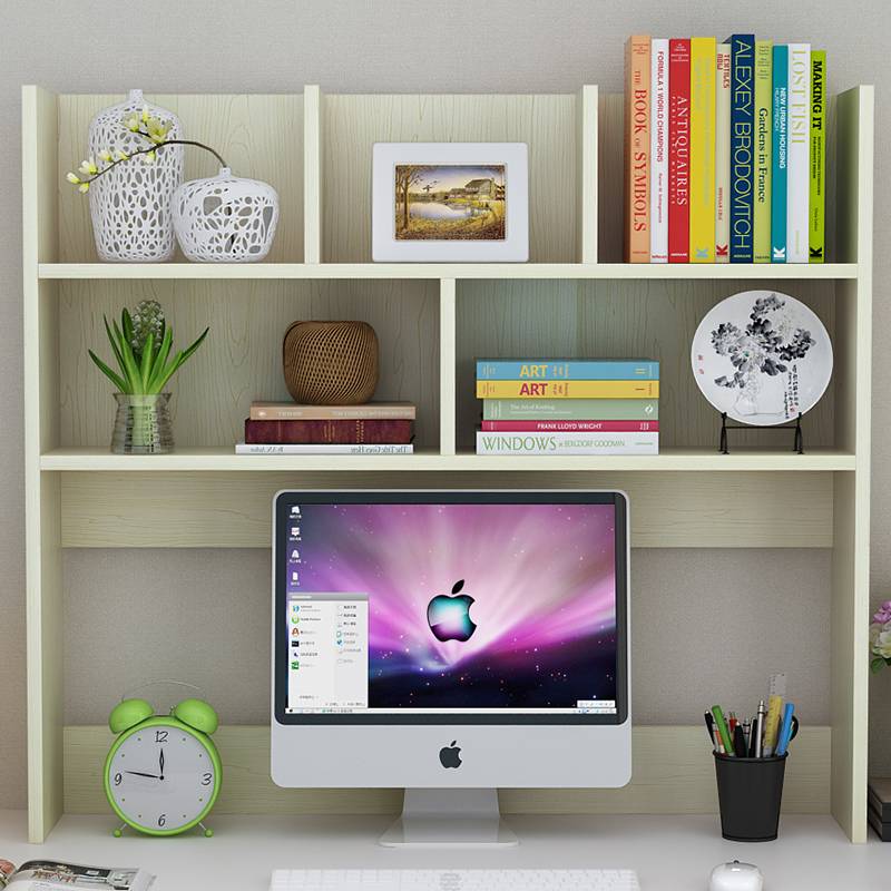 IL简易桌上书架置物架家用简约收纳架文件夹学生宿舍桌面小书架批