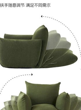 懒人沙发躺可睡卧室单叠人双人小沙可发狗床人类OAI窝折榻榻米坐