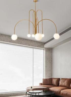 玻璃书球魔豆意吊灯现代简约餐厅房灯FCY9034奢轻/网红客厅灯创卧