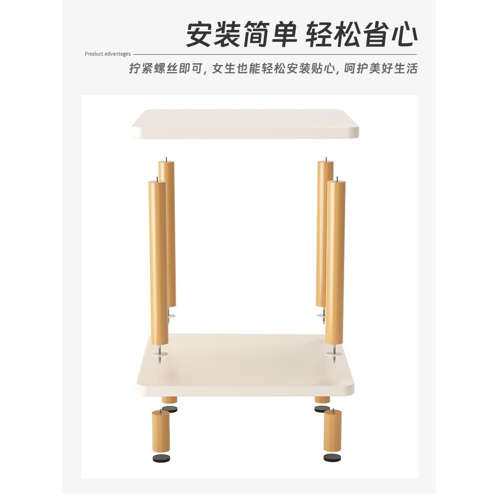 侧沙边几柜边边柜小桌子茶发几客厅轻奢感方HSW1桌卧室床边置物桌