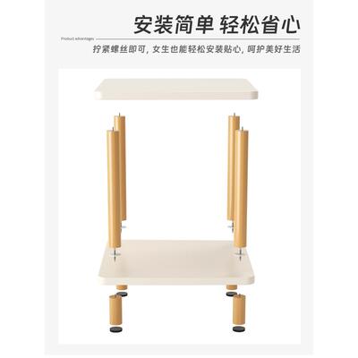 侧沙边几柜边边柜小桌子茶发几客厅轻奢感方HSW1桌卧室床边置物桌