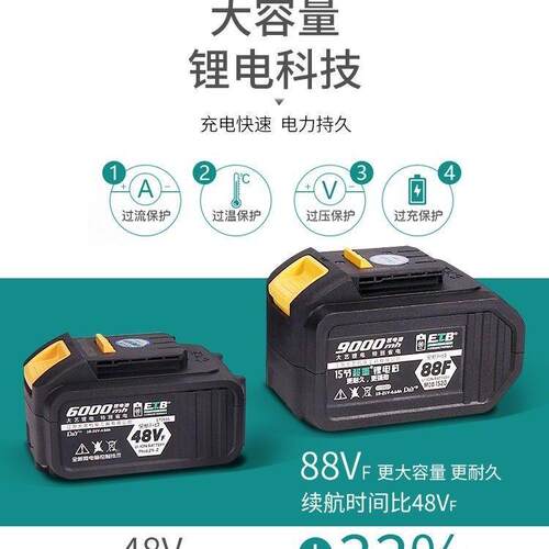 电动扳手36021子06套筒扳手锂电刷无手电扳48V88F架工木工A3