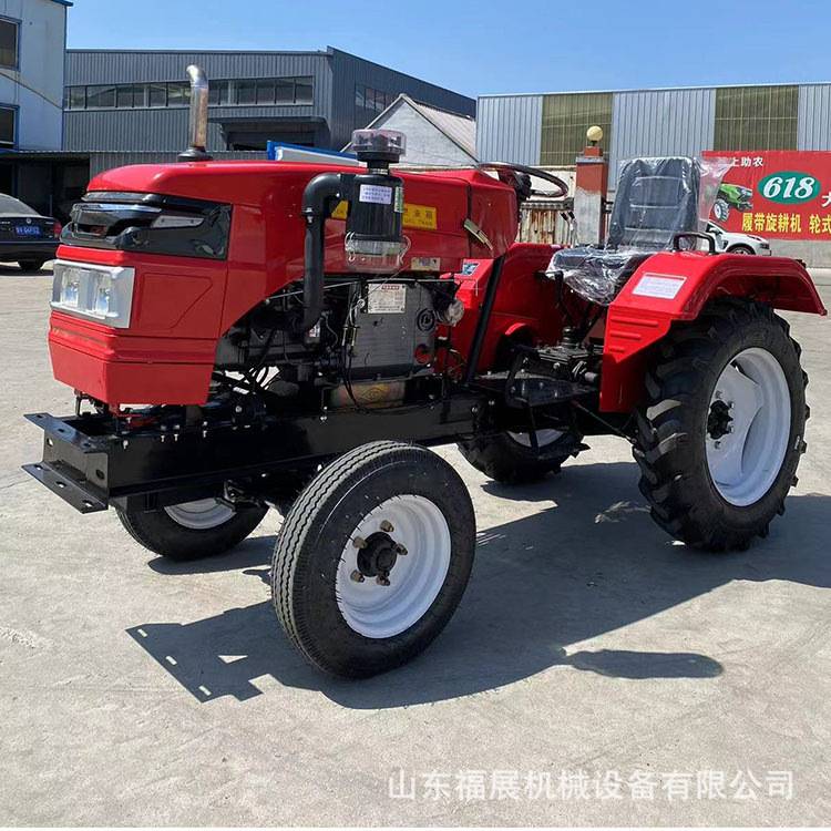 前后驱动四驱农用拖拉机 小型后驱动四轮拖拉机旋耕机小麦播种机