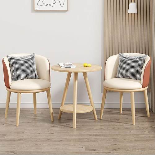 阳台休闲桌椅客厅轻奢茶桌椅组合民宿酒店洽谈网红桌椅套装三件套