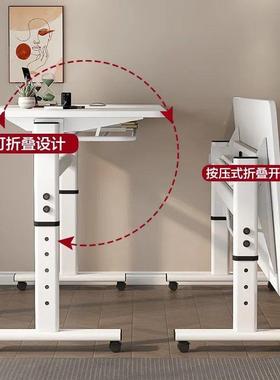 升降可家桌子手摇AJR桌台桌式电脑折叠书桌学生写字桌厂直销