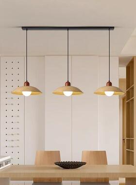 日式厅复古吊灯胡桃木餐卧室民宿台室餐桌飞MD-01-18碟饭厅吧台灯