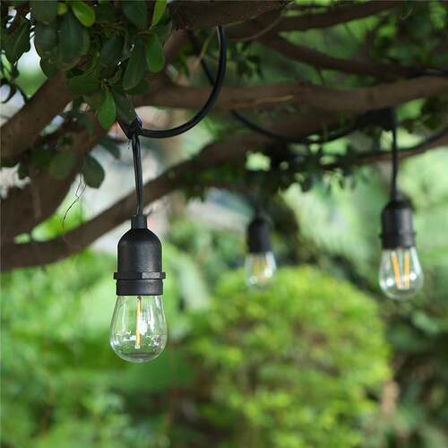户外e27防水灯串线大棚室内种植T型连接线养殖照明灯串电源线