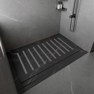 防滑脚石岩原槽防滑板淋浴板沉式 卫生间淋浴房板底地座大理石下拉