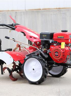 田机地18PYW马力柴油微耕机水旱两用打耕田旋耕机自走式松土犁机