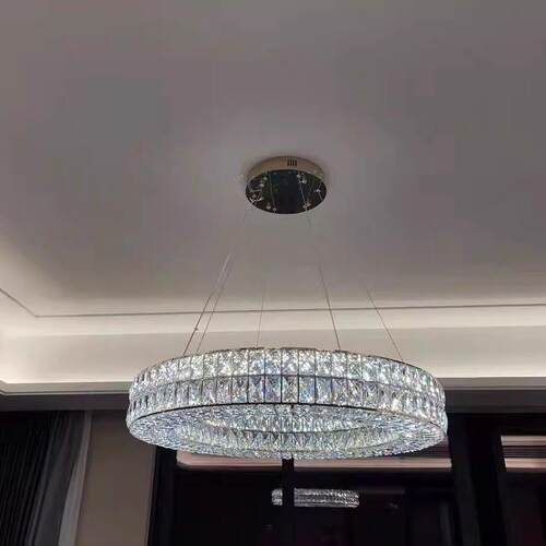 水晶吊灯客厅主灯2025新款高端现代简约大气轻奢餐厅卧室LED灯具