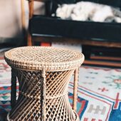 藤编圆凳家用创意手工板凳餐凳简约收纳餐桌凳小沙发凳子椅子时尚